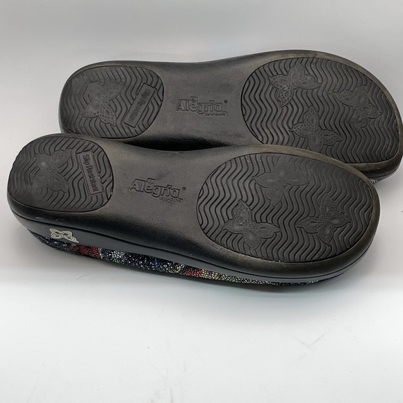 Alegria KAY-389 Leather Clogs Size 40 US 9 Slip Resistant Multicolor - Picture 6 of 8